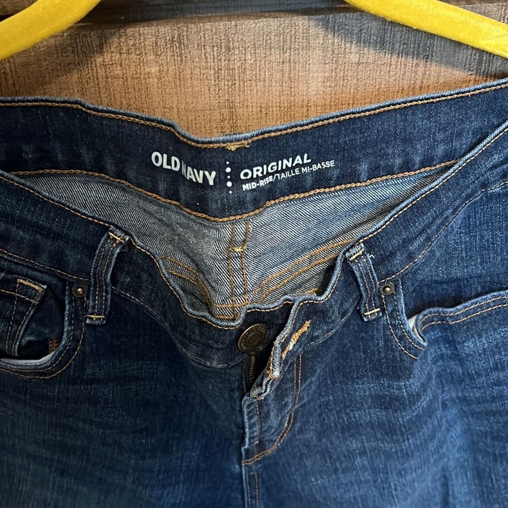Mid-Rise Dark wash skinny jeans, size 6 Short - Picture 2 of 4